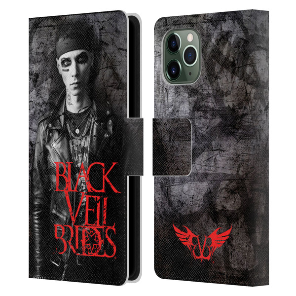 Black Veil Brides Band Members Andy Leather Book Wallet Case Cover For Apple iPhone 11 Pro