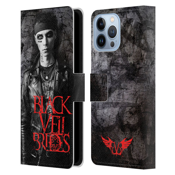 Black Veil Brides Band Members Andy Leather Book Wallet Case Cover For Apple iPhone 13 Pro Max