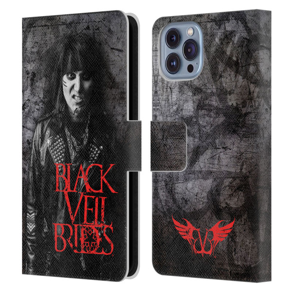 Black Veil Brides Band Members Ashley Leather Book Wallet Case Cover For Apple iPhone 14