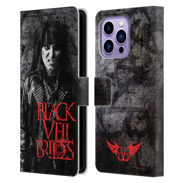 Black Veil Brides Band Members Ashley Leather Book Wallet Case Cover For Apple iPhone 14 Pro Max