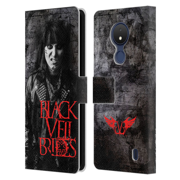Black Veil Brides Band Members Ashley Leather Book Wallet Case Cover For Nokia C21