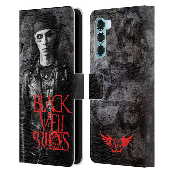 Black Veil Brides Band Members Andy Leather Book Wallet Case Cover For Motorola Edge S30 / Moto G200 5G