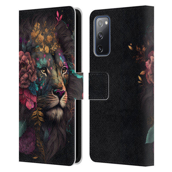 Spacescapes Floral Lions Ethereal Petals Leather Book Wallet Case Cover For Samsung Galaxy S20 FE / 5G
