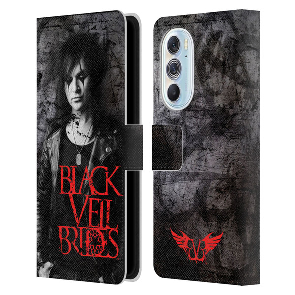 Black Veil Brides Band Members Jinxx Leather Book Wallet Case Cover For Motorola Edge X30