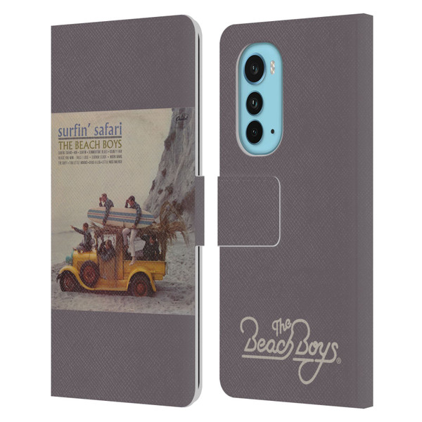 The Beach Boys Album Cover Art Surfin Safari Leather Book Wallet Case Cover For Motorola Edge (2022)