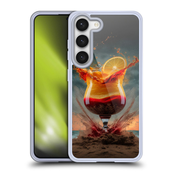 Spacescapes Cocktails Summer On The Beach Soft Gel Case for Samsung Galaxy S23 5G