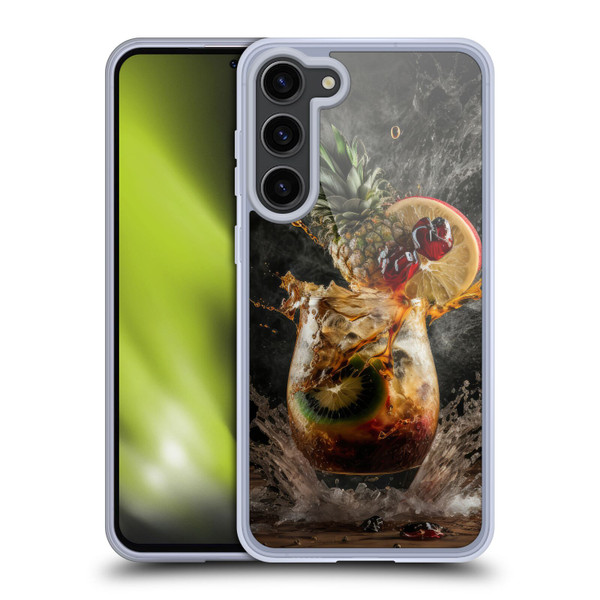 Spacescapes Cocktails Exploding Mai Tai Soft Gel Case for Samsung Galaxy S23+ 5G