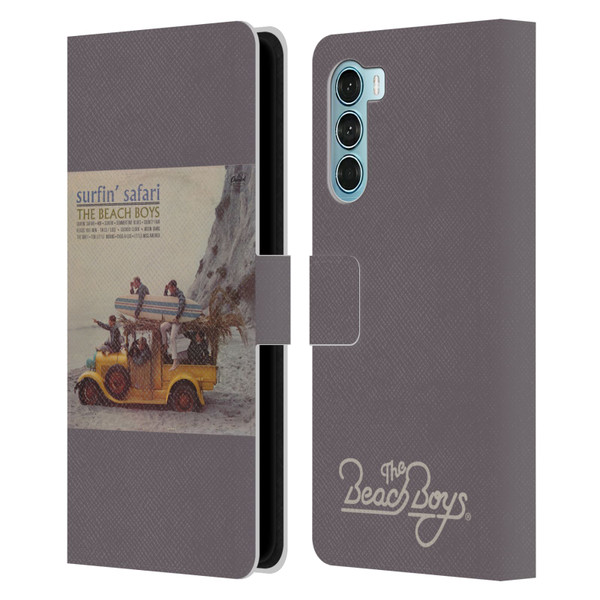 The Beach Boys Album Cover Art Surfin Safari Leather Book Wallet Case Cover For Motorola Edge S30 / Moto G200 5G