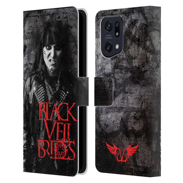Black Veil Brides Band Members Ashley Leather Book Wallet Case Cover For OPPO Find X5
