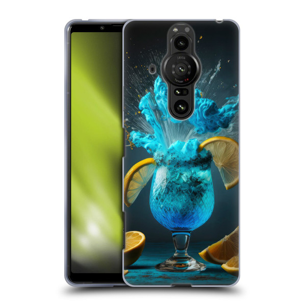 Spacescapes Cocktails Blue Lagoon Explosion Soft Gel Case for Sony Xperia Pro-I