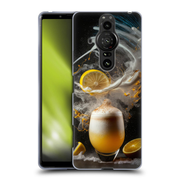 Spacescapes Cocktails Explosive Elixir, Whisky Sour Soft Gel Case for Sony Xperia Pro-I