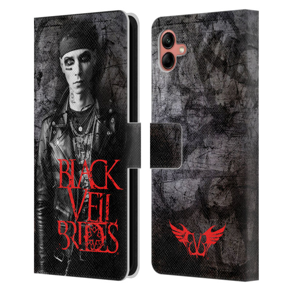 Black Veil Brides Band Members Andy Leather Book Wallet Case Cover For Samsung Galaxy A04 (2022)