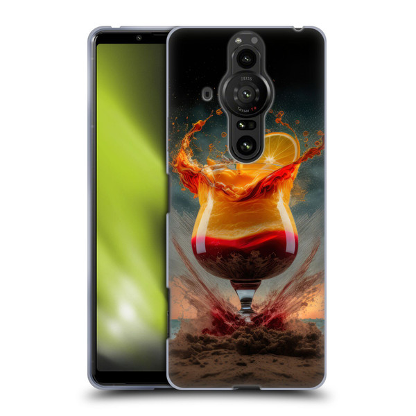 Spacescapes Cocktails Summer On The Beach Soft Gel Case for Sony Xperia Pro-I