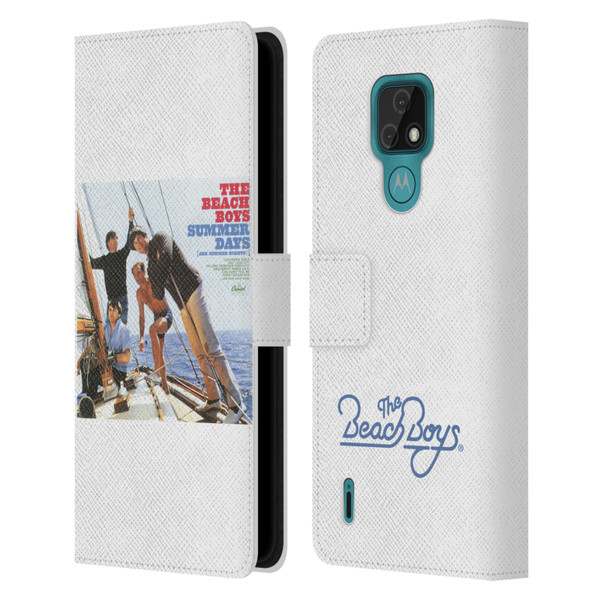 The Beach Boys Album Cover Art Summer Days and Nights Leather Book Wallet Case Cover For Motorola Moto E7