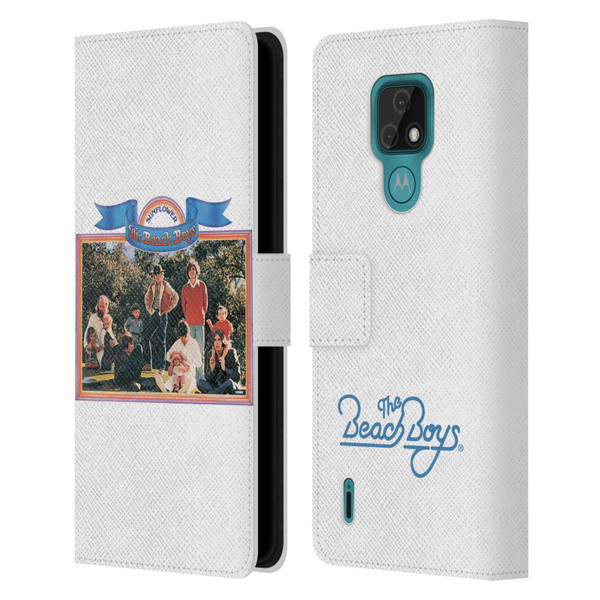 The Beach Boys Album Cover Art Sunflower Leather Book Wallet Case Cover For Motorola Moto E7