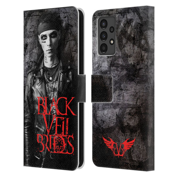 Black Veil Brides Band Members Andy Leather Book Wallet Case Cover For Samsung Galaxy A13 (2022)