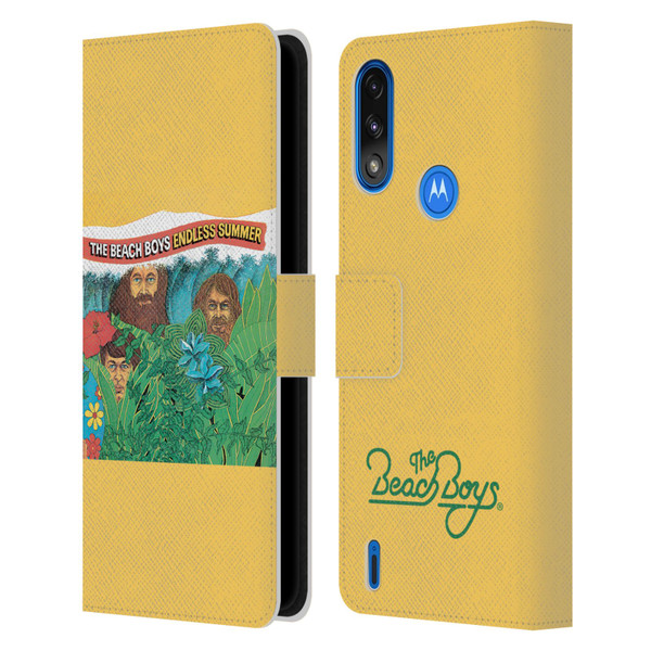 The Beach Boys Album Cover Art Endless Summer Leather Book Wallet Case Cover For Motorola Moto E7 Power / Moto E7i Power