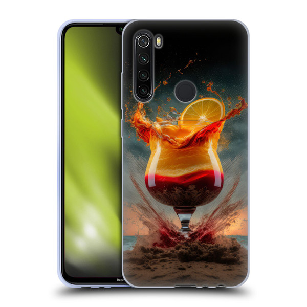 Spacescapes Cocktails Summer On The Beach Soft Gel Case for Xiaomi Redmi Note 8T