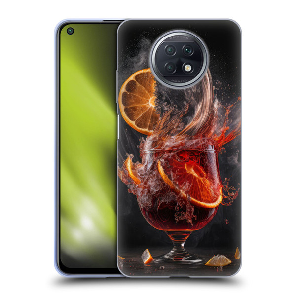 Spacescapes Cocktails Gin Explosion, Negroni Soft Gel Case for Xiaomi Redmi Note 9T 5G