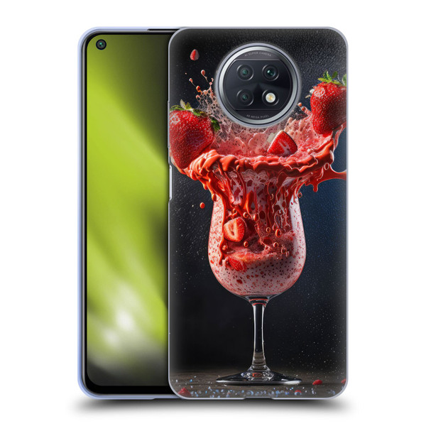 Spacescapes Cocktails Strawberry Infusion Daiquiri Soft Gel Case for Xiaomi Redmi Note 9T 5G