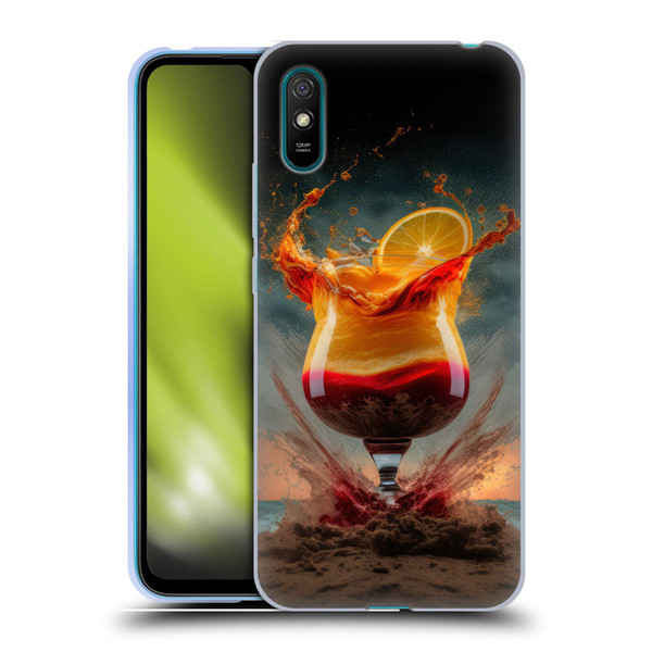 Spacescapes Cocktails Summer On The Beach Soft Gel Case for Xiaomi Redmi 9A / Redmi 9AT