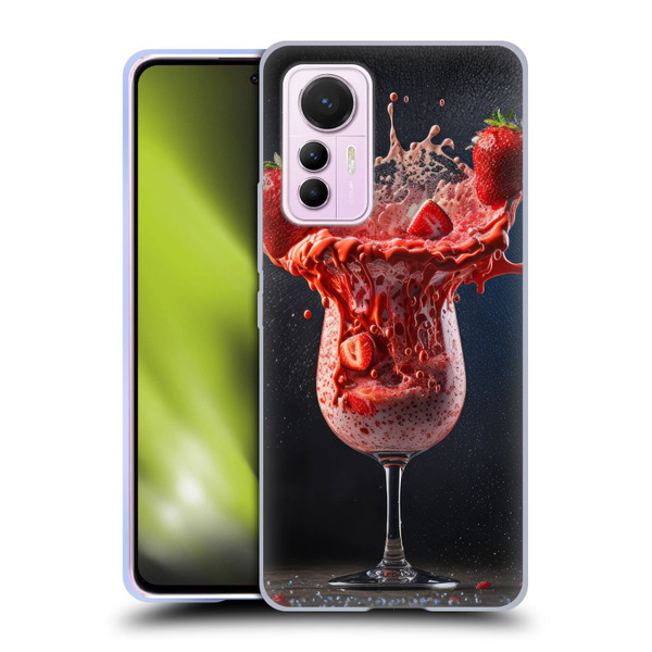 Spacescapes Cocktails Strawberry Infusion Daiquiri Soft Gel Case for Xiaomi 12 Lite