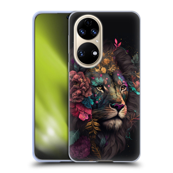 Spacescapes Floral Lions Ethereal Petals Soft Gel Case for Huawei P50