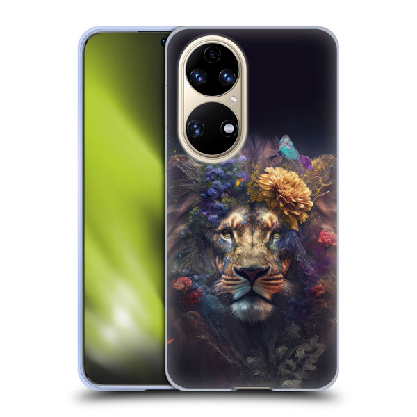 Spacescapes Floral Lions Flowering Pride Soft Gel Case for Huawei P50
