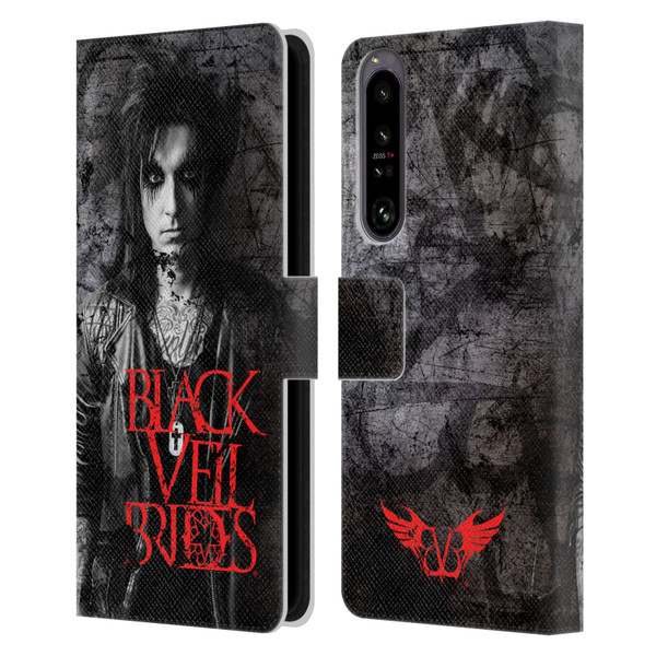 Black Veil Brides Band Members Jake Leather Book Wallet Case Cover For Sony Xperia 1 IV