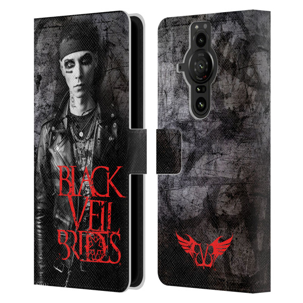 Black Veil Brides Band Members Andy Leather Book Wallet Case Cover For Sony Xperia Pro-I