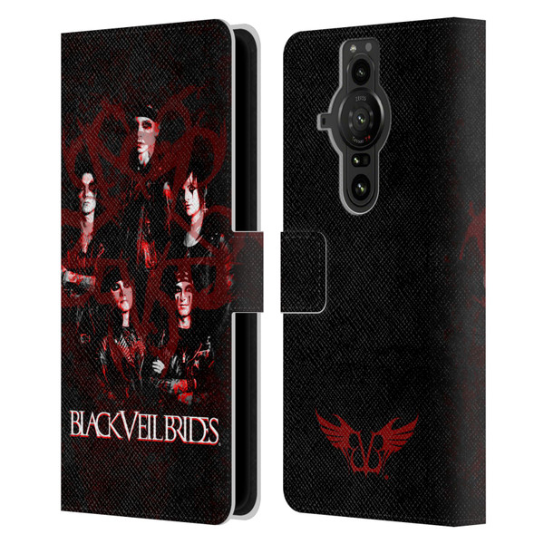Black Veil Brides Band Members Group Leather Book Wallet Case Cover For Sony Xperia Pro-I