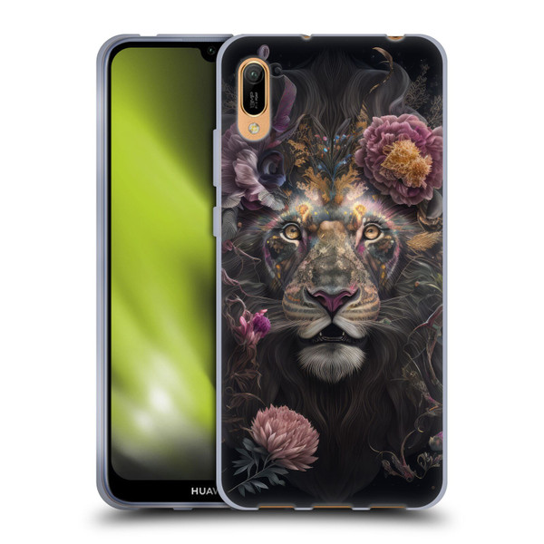 Spacescapes Floral Lions Pride Soft Gel Case for Huawei Y6 Pro (2019)