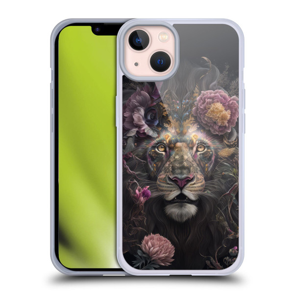 Spacescapes Floral Lions Pride Soft Gel Case for Apple iPhone 13