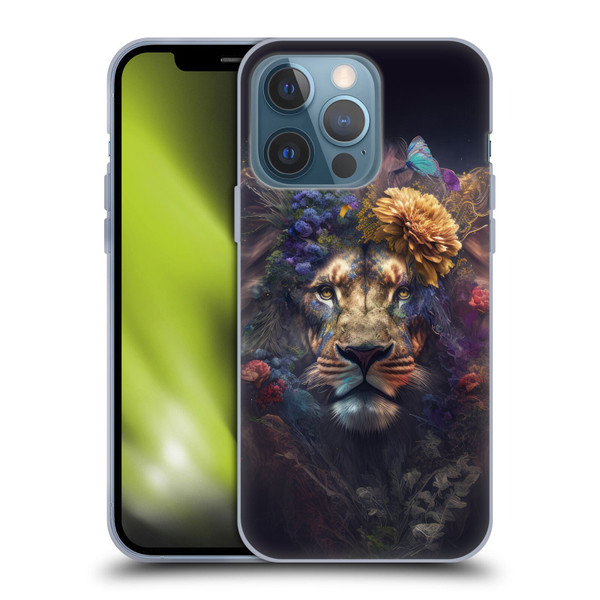 Spacescapes Floral Lions Flowering Pride Soft Gel Case for Apple iPhone 13 Pro