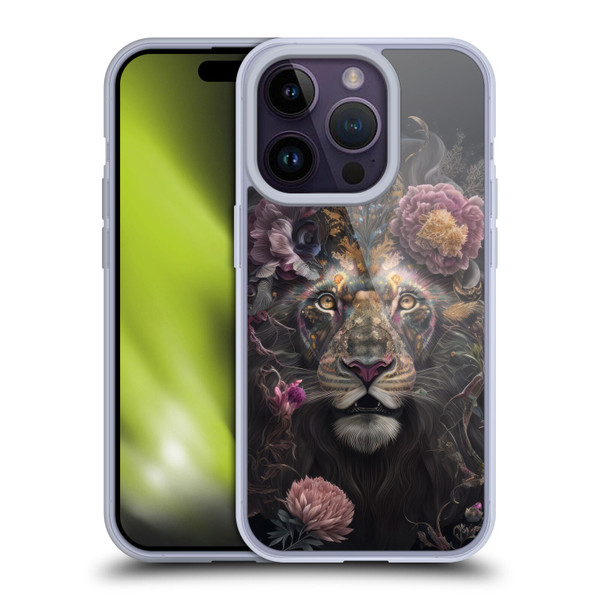 Spacescapes Floral Lions Pride Soft Gel Case for Apple iPhone 14 Pro