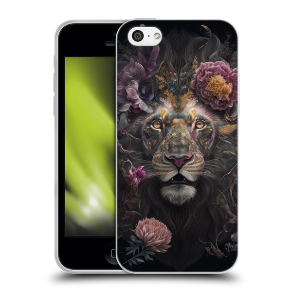 Spacescapes Floral Lions Pride Soft Gel Case for Apple iPhone 5c