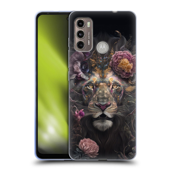Spacescapes Floral Lions Pride Soft Gel Case for Motorola Moto G60 / Moto G40 Fusion