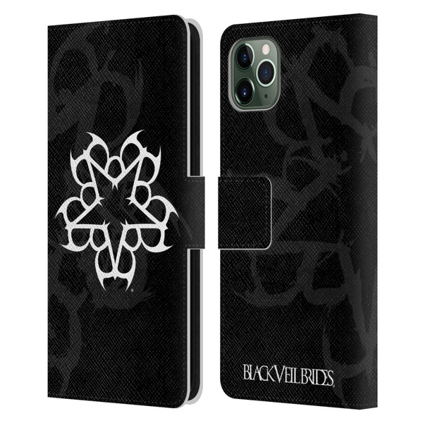 Black Veil Brides Band Art Logo Leather Book Wallet Case Cover For Apple iPhone 11 Pro Max