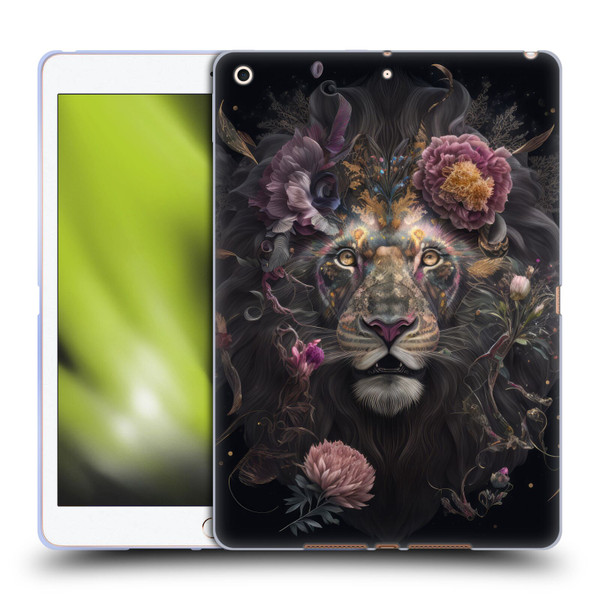 Spacescapes Floral Lions Pride Soft Gel Case for Apple iPad 10.2 2019/2020/2021