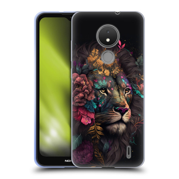 Spacescapes Floral Lions Ethereal Petals Soft Gel Case for Nokia C21