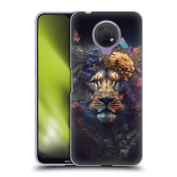 Spacescapes Floral Lions Flowering Pride Soft Gel Case for Nokia G10