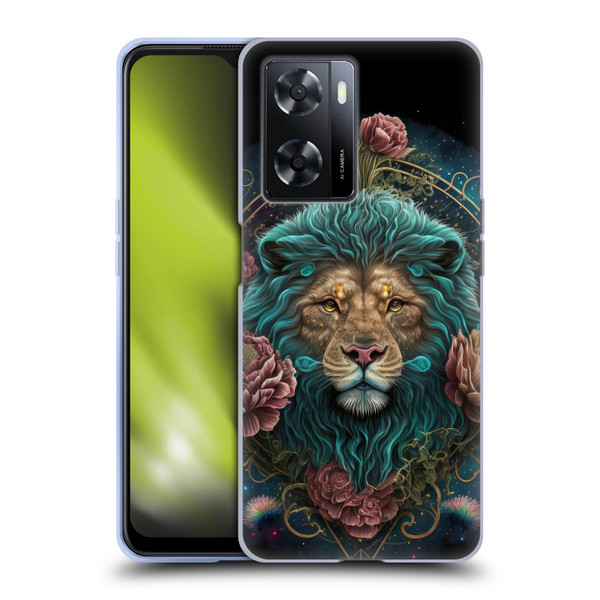 Spacescapes Floral Lions Aqua Mane Soft Gel Case for OPPO A57s