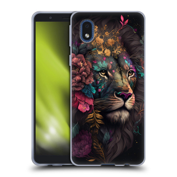 Spacescapes Floral Lions Ethereal Petals Soft Gel Case for Samsung Galaxy A01 Core (2020)