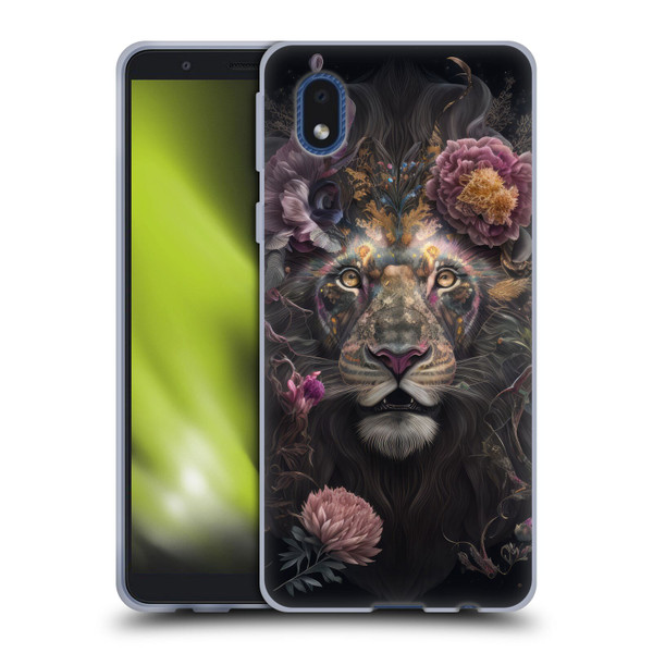 Spacescapes Floral Lions Pride Soft Gel Case for Samsung Galaxy A01 Core (2020)