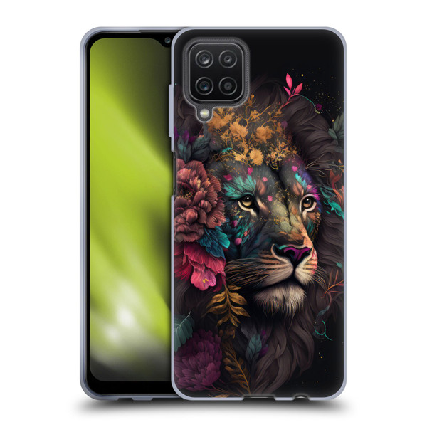 Spacescapes Floral Lions Ethereal Petals Soft Gel Case for Samsung Galaxy A12 (2020)