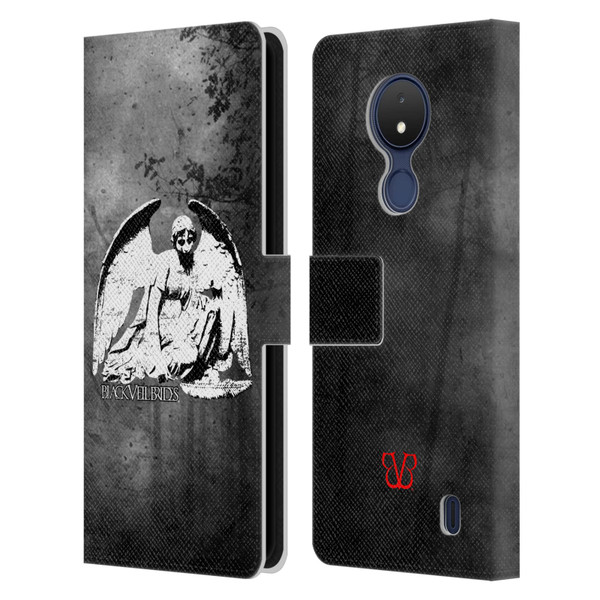 Black Veil Brides Band Art Angel Leather Book Wallet Case Cover For Nokia C21