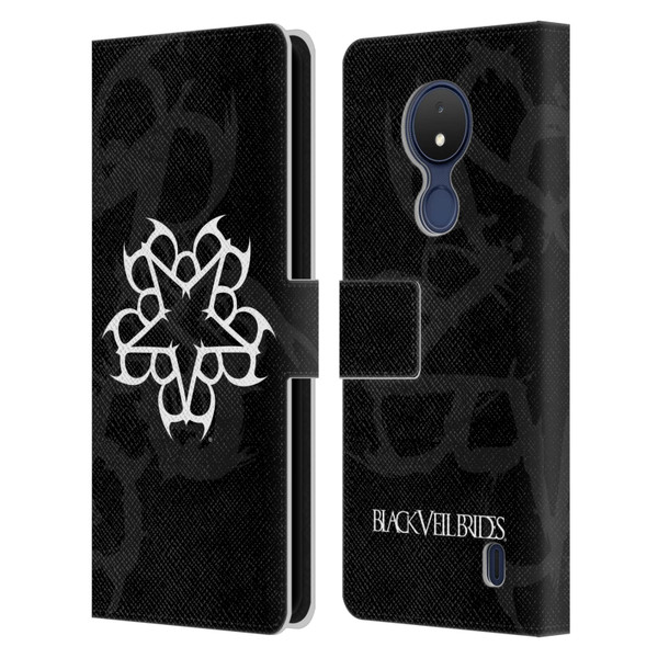 Black Veil Brides Band Art Logo Leather Book Wallet Case Cover For Nokia C21