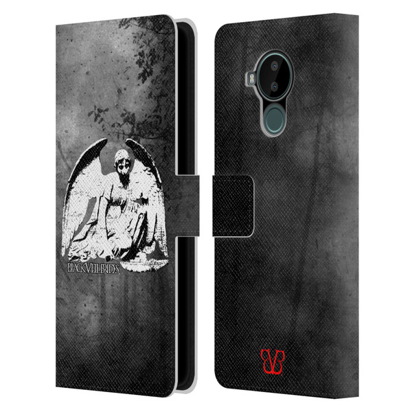 Black Veil Brides Band Art Angel Leather Book Wallet Case Cover For Nokia C30