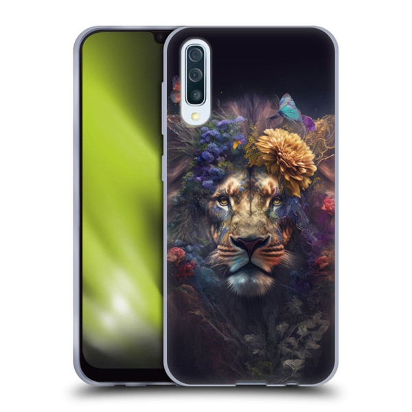Spacescapes Floral Lions Flowering Pride Soft Gel Case for Samsung Galaxy A50/A30s (2019)