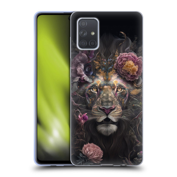 Spacescapes Floral Lions Pride Soft Gel Case for Samsung Galaxy A71 (2019)